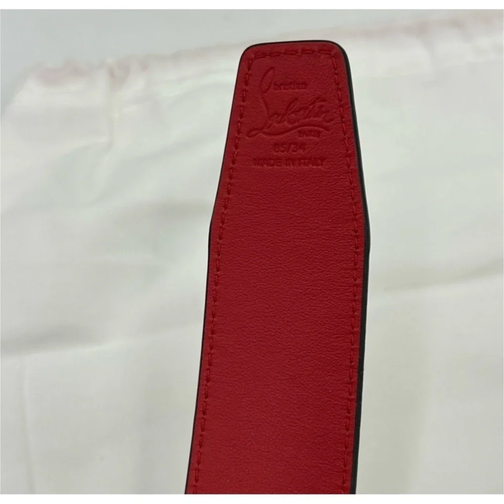 Christian Louboutin CL logo belt size 85 cm/34 inches made in Italy